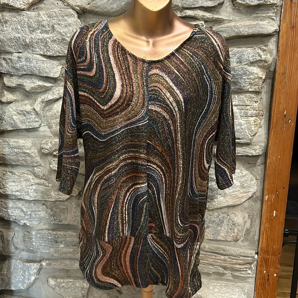 Northern Reflections Multicolor Swirl Top